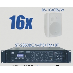 Zestaw ST-2350BC/MP3+FM+BT + 16x BS-1040TS/W